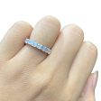 Assher Solitaire Eternity Diamond Ring #EternityByLVNA Cheap