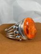 Orange Spiny Oyster Cuff by Alfred Lee on Sale