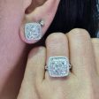 New Classic Square Baguette Statement Diamond Set 14kt on Sale