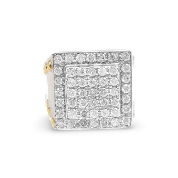 NEW Golden Box Clasp Diamond  Ring 14kt For Sale