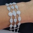 NEW Multi-Shape Trio Layers Diamond Bracelet 18kt Fashion