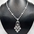 NEW Cluster Round Chandelier Drop Diamond Necklace 14kt Hot on Sale