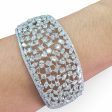 NEW Multi-Shape Diamond Bangle 18kt For Sale