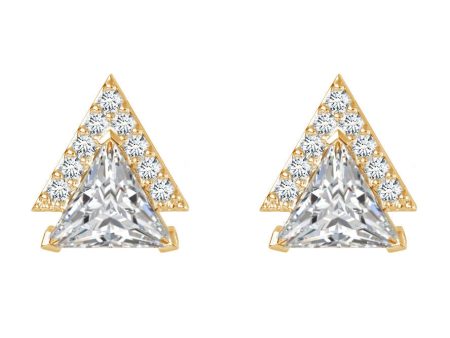 Aster Triangular Pico Earrings Cheap