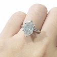 IGI Certified | 3.03ct H VS2 Oval Brilliant Diamond Engagement Ring 14kt Sale