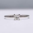 0.39ct H VS Princess Solitaire Diamond Engagement Ring 14kt #0082 Hot on Sale