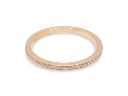 NEW Full Eternity Gold Diamond Ring 18kt Online Hot Sale