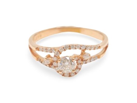 NEW Rose Gold Acquire Diamond Ring 18kt Online Hot Sale