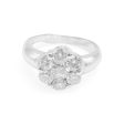 NEW  Floral Diamond Ring 18kt Online now