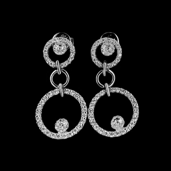 Round Halo Diamond Jewelry Set 18kt Online