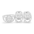 NEW Multi-Shape Overlap Diamond Jewelry Set 14kt on Sale