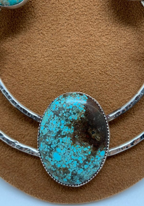 #8 Turquoise and Spiny Oyster Necklace by Dezbah Stumpff on Sale