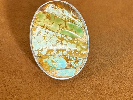 Mosaic Cerrillos Turquoise Ring by Gloria Sawin Supply