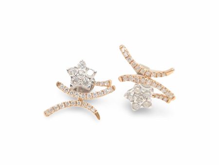 NEW Rositas Cross Diamond Earrings 18kt Discount