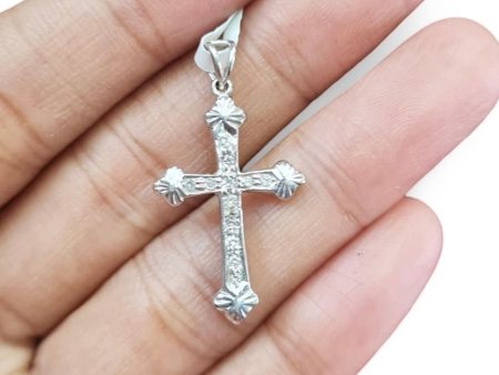 NEW Religious Cross Diamond Pendant 14kt For Cheap