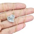 NEW Heart Ball Diamond Necklace 18kt For Cheap