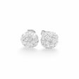 NEW Classic Round Diamond Stud Earrings 18kt Sale