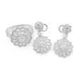 NEW Round Brilliantes Dangling Diamond Set 14kt on Sale