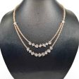 NEW Rose Layer Classic Multi-Shape Tennis Diamond Necklace 14kt For Discount