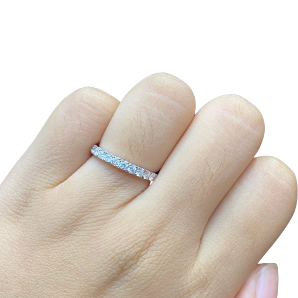 Round Brilliant Cut Half Eternity Diamond Ring #EternityByLVNA Online now