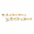 NEW Chain Link Drop Diamond Earrings 14kt on Sale