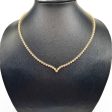 NEW Golden Eternity Tennis Diamond Necklace 14kt Hot on Sale