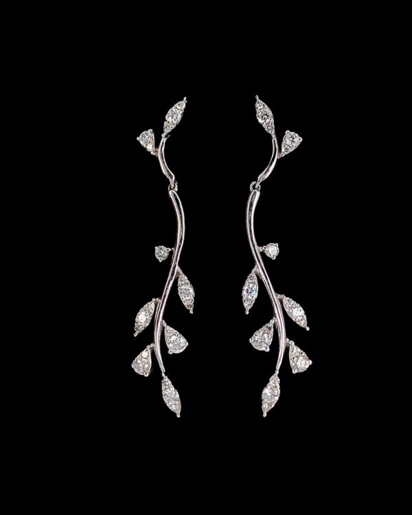 Leaf Link Paved Statement Diamond Jewelry Set Sale