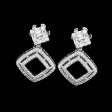 #LVNA2024 | Classic Multi-Wear Square Dangling Diamond Earrings 14kt Online