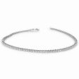 1.8cttw D-F IF-VVS Unisex Eternity Tennis Diamond Bracelet 18kt Hot on Sale