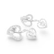 NEW Heart Leaf Dangling Diamond Earrings 18kt on Sale