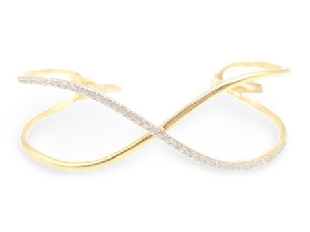 NEW Crisscross Cuff Diamond Bangle 18kt Online