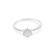 NEW 0.20ct Round Stacking Diamond Ring 14kt Online now