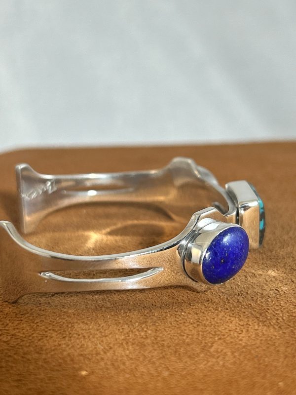 Lapis and Turquoise Cuff by Burch Driver Hot on Sale