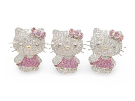 NEW Hello Kitty Nano Gemstone &  Diamond Jewelry Set 14kt Supply