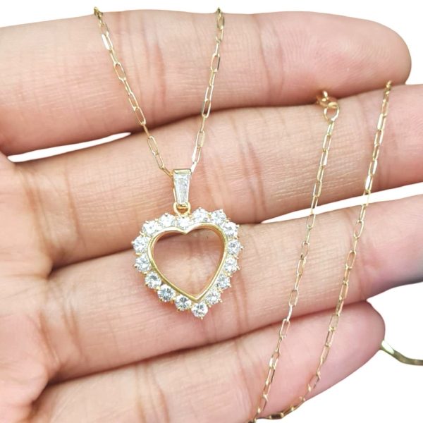 NEW Golden Heart Diamond Necklace 18kt Supply