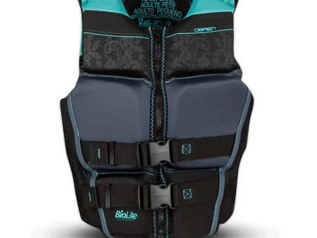 O Brien Women s Flex V-Back Life Jacket - Teal For Sale