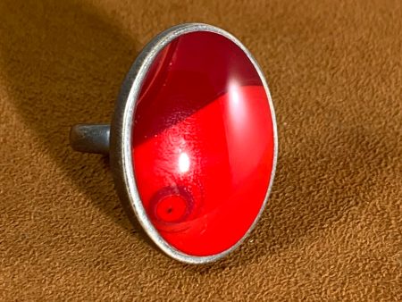 Large Oval Rosarita Ring by Gloria Sawin For Sale