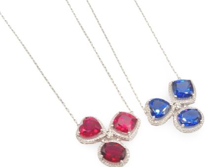 NEW Multi-Shape Colored Nano Gemstone Halo Diamond Necklace 14kt on Sale