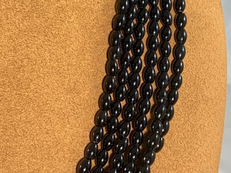 Six Strand Onyx Necklace by Albert Lee Jr Fashion