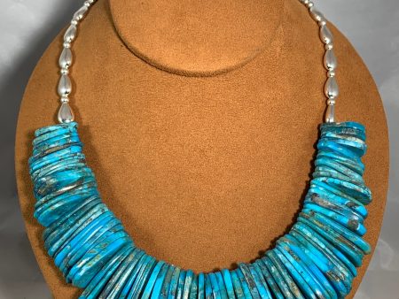 Tab Kingman Turquoise Necklace by Kevin Ray Garcia For Cheap