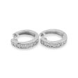 NEW Small Huggie Hoop Diamond Earrings PT Fashion