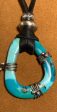 Hubei Loop Turquoise on Leather by Gloria Sawin Fine Jewelers Online