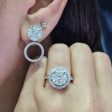 NEW Multi-Wear 10ct Face Invisible Round Diamond Jewelry Set 14kt Discount