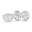 NEW Cluster Shape Deco Diamonds Jewelry Set 14kt Online Hot Sale