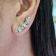 NEW Crawler Multi-Shape Diamond Earrings 18kt Cheap