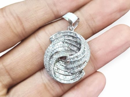 NEW Infinity Overlap Diamond Pendant 14kt Hot on Sale