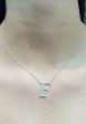 Alphabet Letter F Diamond Necklace 14kt Fashion