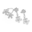 NEW Twin Floral Diamond Set 14kt For Sale