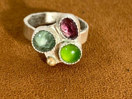 Triple Stone Ring by Shawn Bluejacket Sale