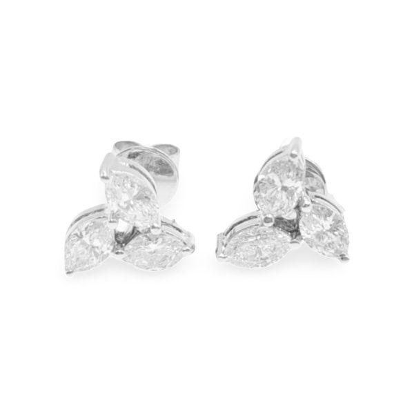 NEW 1.65cts Marquise Diamond Earrings 18kt Supply